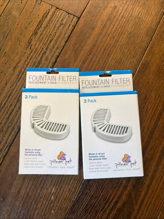 pioneer pet Other - PIONEER Fountain Filter Replacement 3-Pack – White, Set of 2